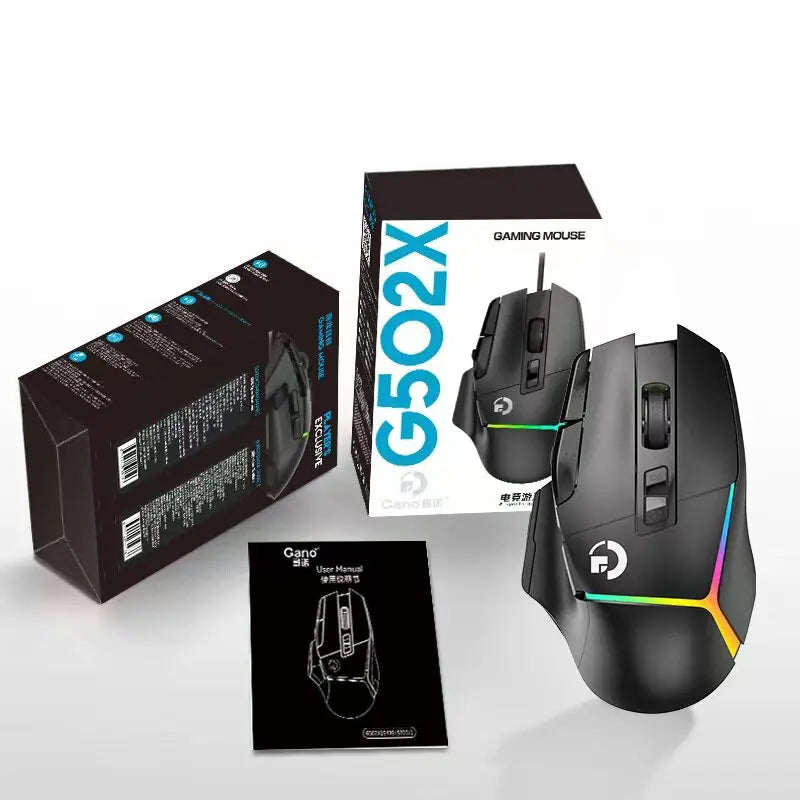 Wireless G502X Gaming Mouse, Ergonomic USB Rechargeable Bluetooth Mouse, Optical Sensor Programmable Mice with Wired Mode O