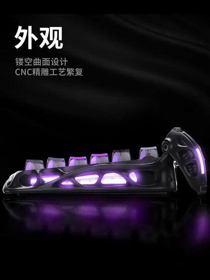 GravaStar K1 Pro Breaking Cocoon Mechanical Keyboards Long Battery Life Wireless Custom Tri-Mode Gaming Keyboard PC E-Sport Gift