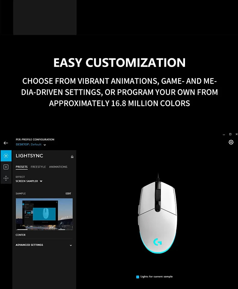 Logitech G102 - 85g of Comfortable Gaming Power