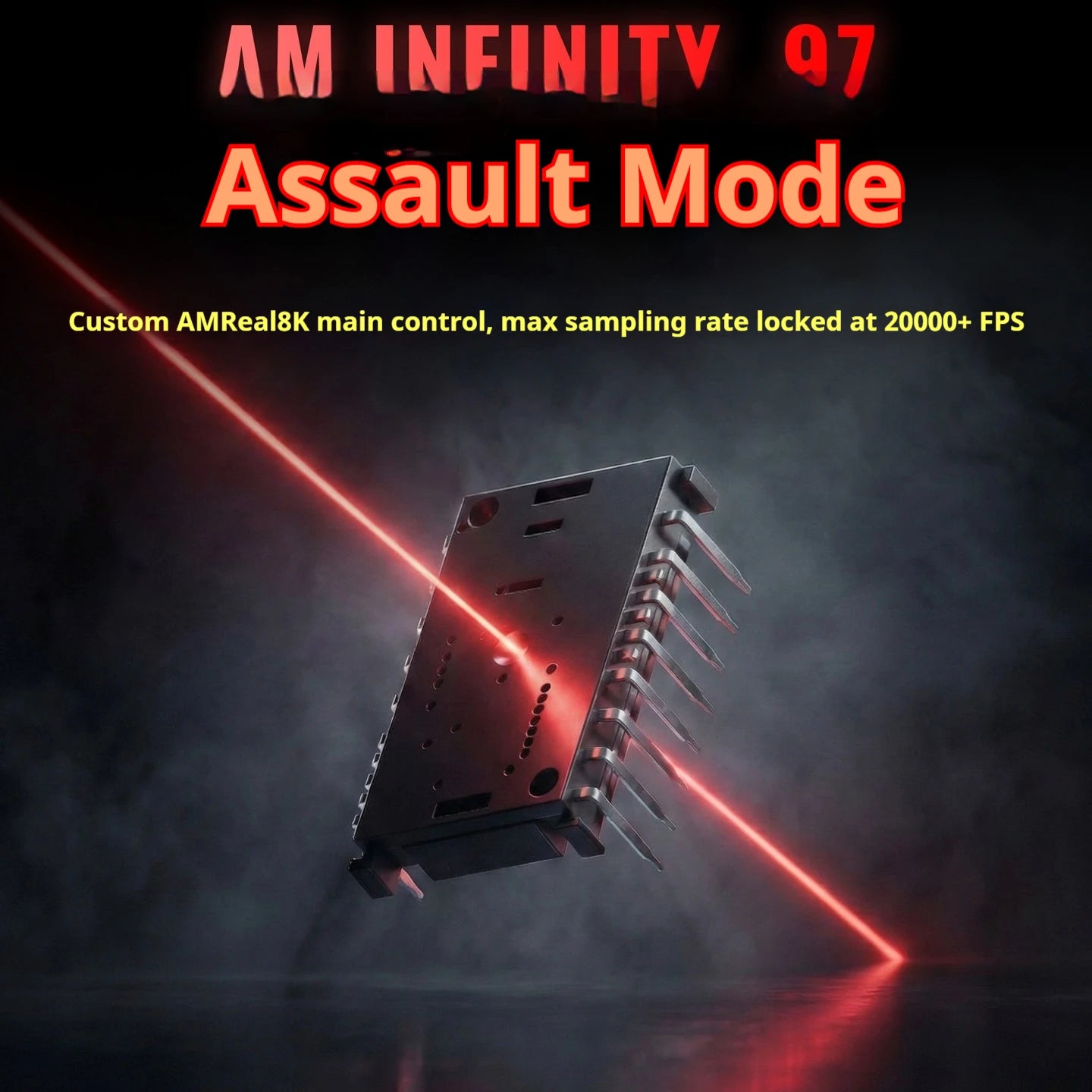 AngryMiao AM Infinity.97 Mouse Tri-mode 47g Ultra Lightweight Magnesium Alloy 8K Anti-jamming 1.2s Magnetic Charge Gaming Mouse