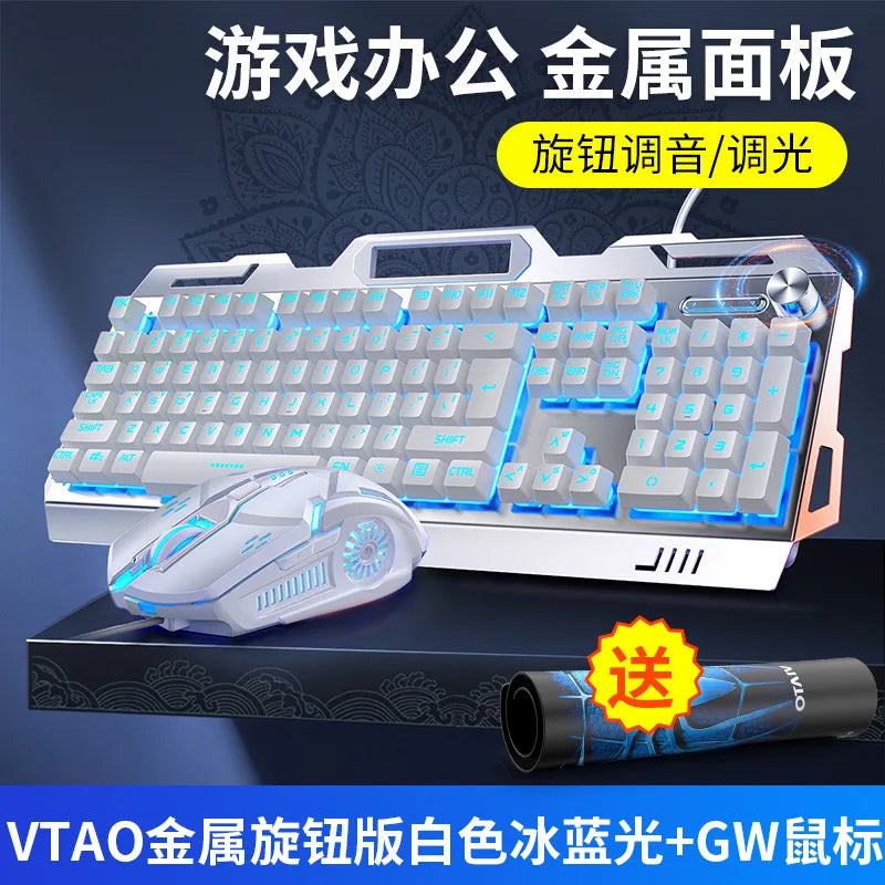 3 In1 RGB Gamer Keyboard Gaming Keyboard and Mouse Headphone Gamer Kit Backlit USB Wired Computer KeyboardFor Pc Laptop Teclado