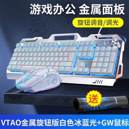 3 In1 RGB Gamer Keyboard Gaming Keyboard and Mouse Headphone Gamer Kit Backlit USB Wired Computer KeyboardFor Pc Laptop Teclado
