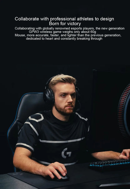 LogitechG PRO X SUPERLIGHT 2 Wireless Gaming Mouse 8000Hz 32000DPI 60g Lightweight for FPS MOBA eSports