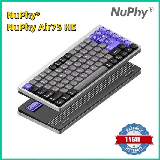 NuPhy Air75 HE Magnetic Switch Keyboard Wired 8KHz Rapid Trigger 0.01mm Accuracy Esports Gamer PC Gaming Keyboard Gifts