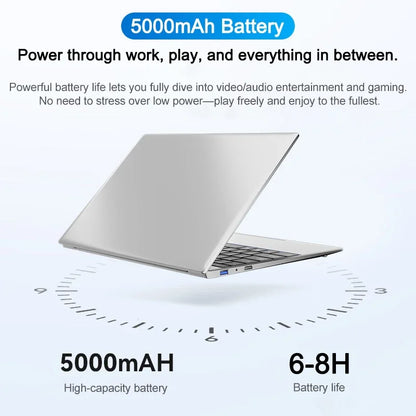 Powerful 14.1" Laptop Intel Core I9-9900 32GB 2TB Gaming PC Super Thin Office Study Computer PC Windows 11 Pro 1920*1080 HD