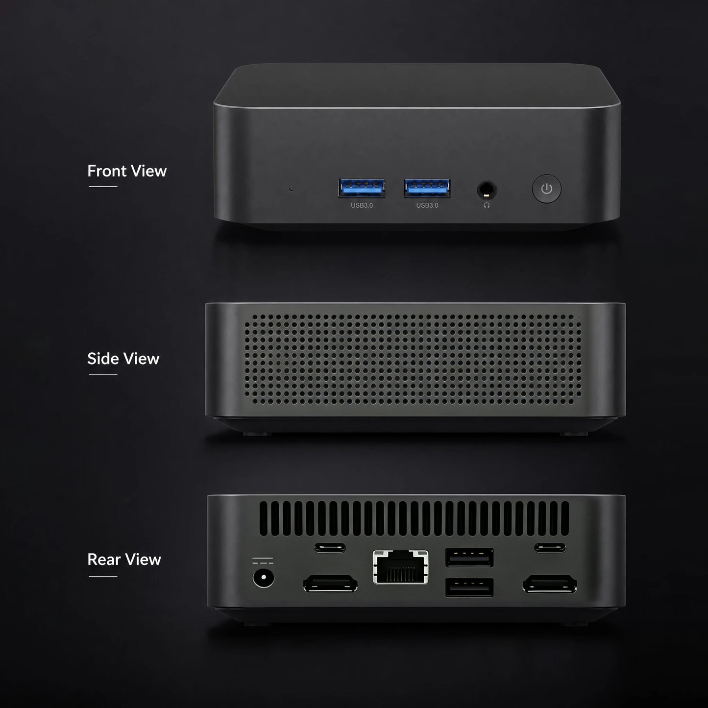 Mini PC Intel Core i9 10980HK N150 Computer Gaming PC 16GB 32GB RAM 1TB M.2 SSD Windows 11 Pro WiFi 6 BT5.2 UHD Gamer Desktop PC