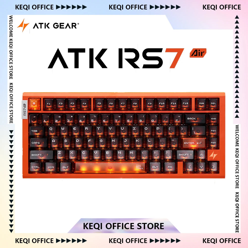 ATK RS7 Air Magnetic Switch Gaming Keyboard Wired 0.001mm 8k E-sports Mouse Ergonomics Custom PC Accessory Mechanical Keyboard