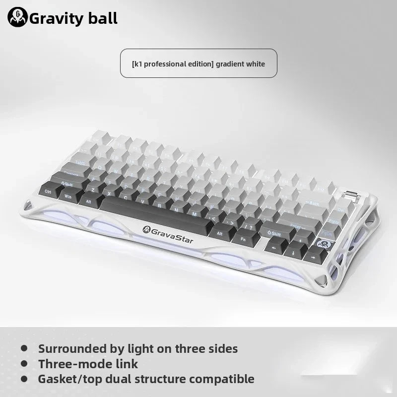 GravaStar K1 Lite E-sports Mechanical keyboard Hot-swap Tri-mode Gasket Gaming keyboard Long Batter Life For PC Gamer Gifts