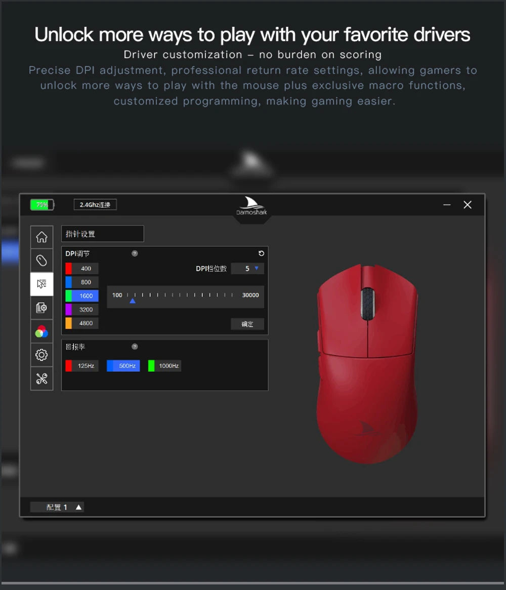 Darmoshark M3 PRO MAX Wireless Gaming Mouse Tri Mode PAW3950 30000DPI Ergonomic Optical Mice For Computer Laptop PC Gamer 4K 8K