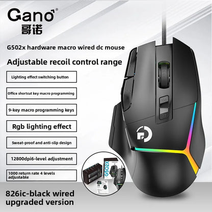 Wireless G502X Gaming Mouse, Ergonomic USB Rechargeable Bluetooth Mouse, Optical Sensor Programmable Mice with Wired Mode O