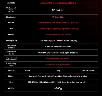 Aula Hero68 Air Magnetic Switch Keyboard 3Mode Wireless Bluetooth Mechanical Keyboards 0.125ms Low Delay Gaming Keyboard For FPS