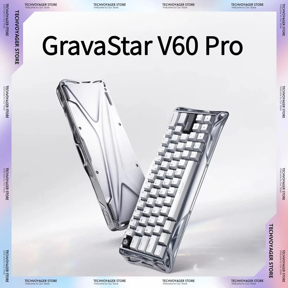 GravaStar V60 Pro Magnetic Switch Mechanical Keyboard Low Delay All-aluminum Custom Wired Gaming Keyboard PC Accessories Gifts