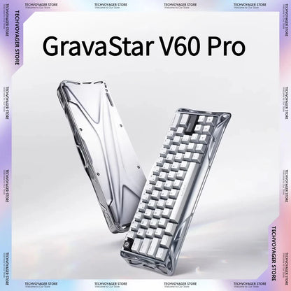 GravaStar V60 Pro Magnetic Switch Mechanical Keyboard Low Delay All-aluminum Custom Wired Gaming Keyboard PC Accessories Gifts