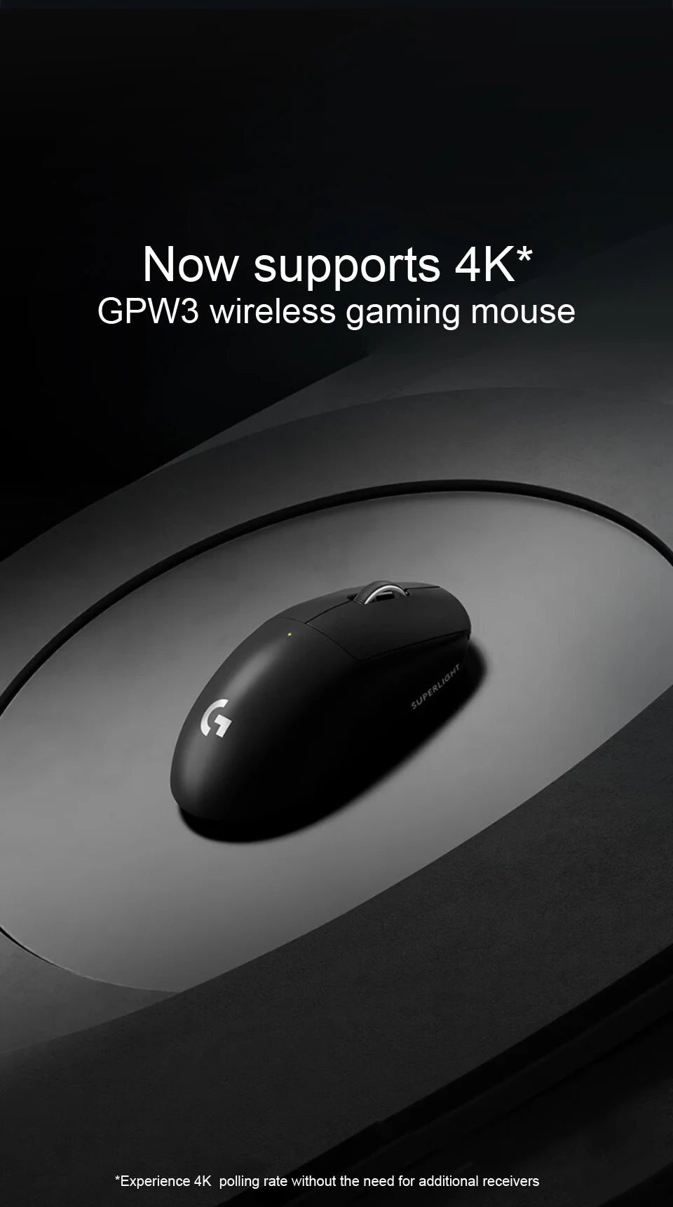 LogitechG PRO X SUPERLIGHT 2 Wireless Gaming Mouse 8000Hz 32000DPI 60g Lightweight for FPS MOBA eSports