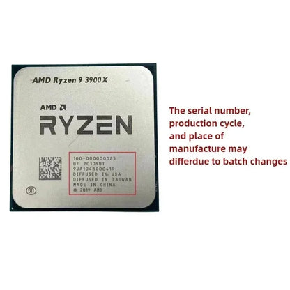 AMD Ryzen 9 R9 3900X for Gaming 100% Brand New 12-Core 24-Threadprocessor 3.8GHz 12-Core 24-Thread CPU Without Packag CPU
