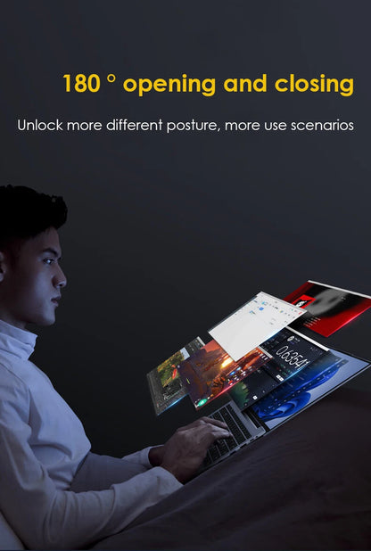 2026 New Core i9 10980HK Laptops Windows 11 14.1'' Portable Gaming Laptop Computer 16GB RAM 1/2TB SSD Office Gaming PC Notebook