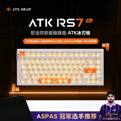 ATK RS7 Air Magnetic Switch Gaming Keyboard Wired 0.001mm 8k E-sports Mouse Ergonomics Custom PC Accessory Mechanical Keyboard