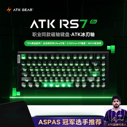 ATK RS7 Air Magnetic Switch Gaming Keyboard Wired 0.001mm 8k E-sports Mouse Ergonomics Custom PC Accessory Mechanical Keyboard