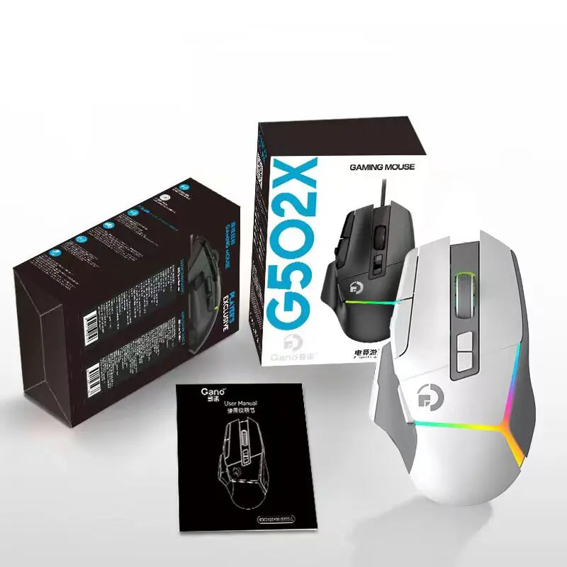 Wireless G502X Gaming Mouse, Ergonomic USB Rechargeable Bluetooth Mouse, Optical Sensor Programmable Mice with Wired Mode O