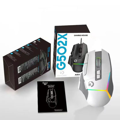 Wireless G502X Gaming Mouse, Ergonomic USB Rechargeable Bluetooth Mouse, Optical Sensor Programmable Mice with Wired Mode O