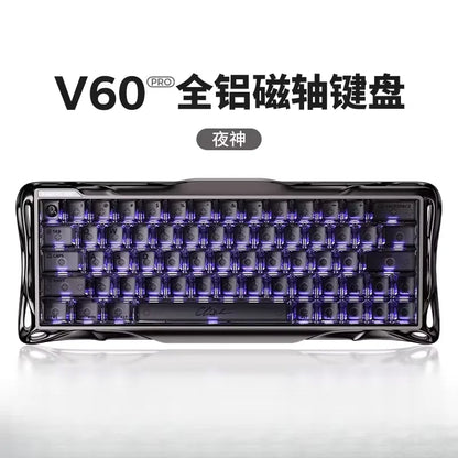 GravaStar V60 Pro Magnetic Switch Mechanical Keyboard Low Delay All-aluminum Custom Wired Gaming Keyboard PC Accessories Gifts