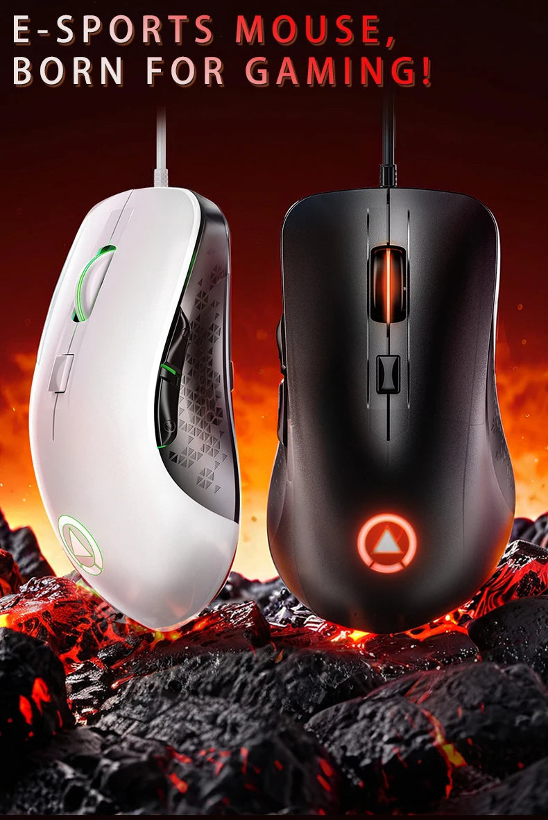 Wired Gaming Mouse, Ergonomic, for Office, Laptop, Desktop, PC,eSports, Comfortable, Versatile