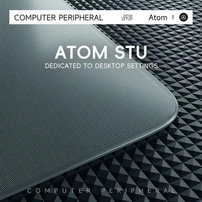 Glass Gaming Mouse Pad Customizable Pattern Tempered ATOM Mousepads Smooth Gaming Desk Mat FPS Esports Office Gaming Accessories