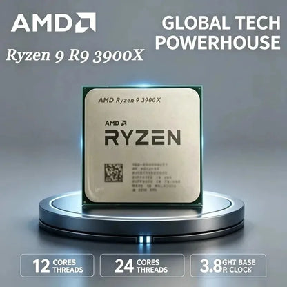 AMD Ryzen 9 R9 3900X for Gaming 100% Brand New 12-Core 24-Threadprocessor 3.8GHz 12-Core 24-Thread CPU Without Packag CPU