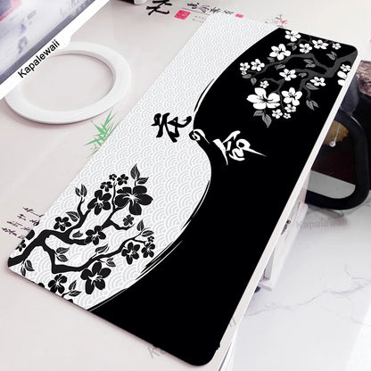 Big Gaming Mouse Pad XXL Office Gaming Mats Sakura Mousepad Rubber Keyboard Pads Gaming Setup Accessories Mouse Mat 900x400mm