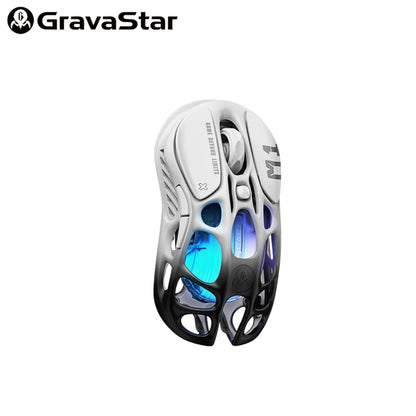 GravaStar Mercury M1 Pro  (Gradient Black) Gaming Mouse, Lightweight Magnesium Alloy, PAW3395DM Sensor Support Wired/2.4GHz/BT