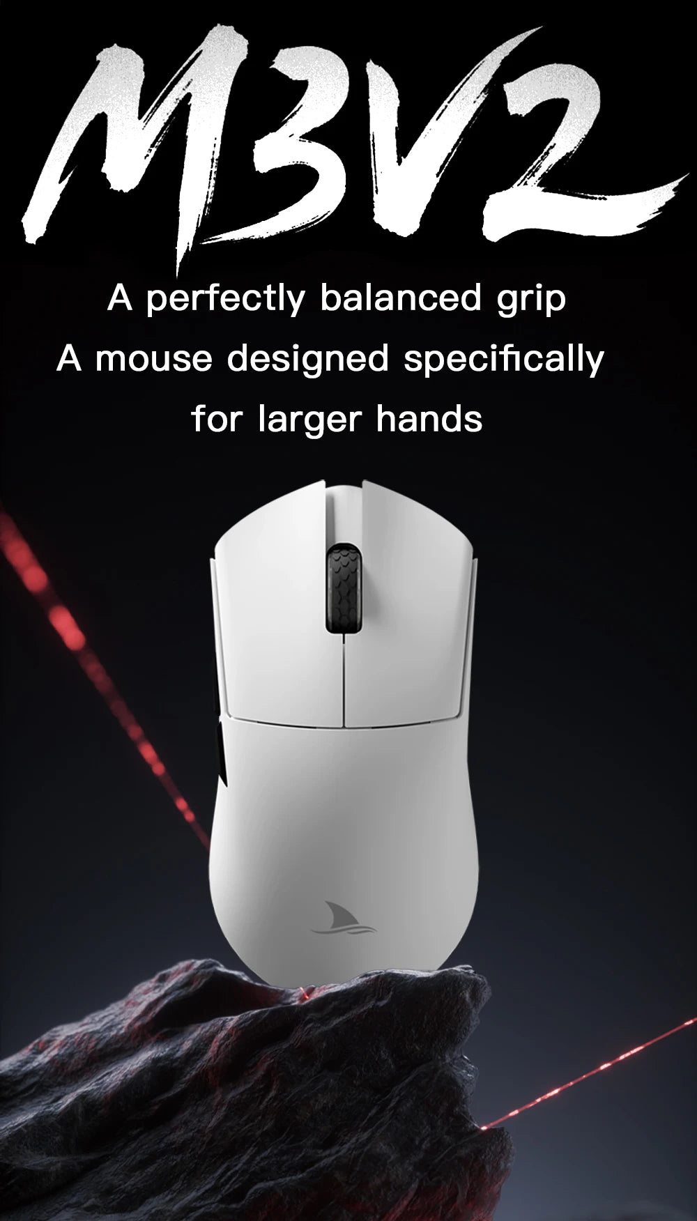 Darmoshark M3 PRO MAX Wireless Gaming Mouse Tri Mode PAW3950 30000DPI Ergonomic Optical Mice For Computer Laptop PC Gamer 4K 8K