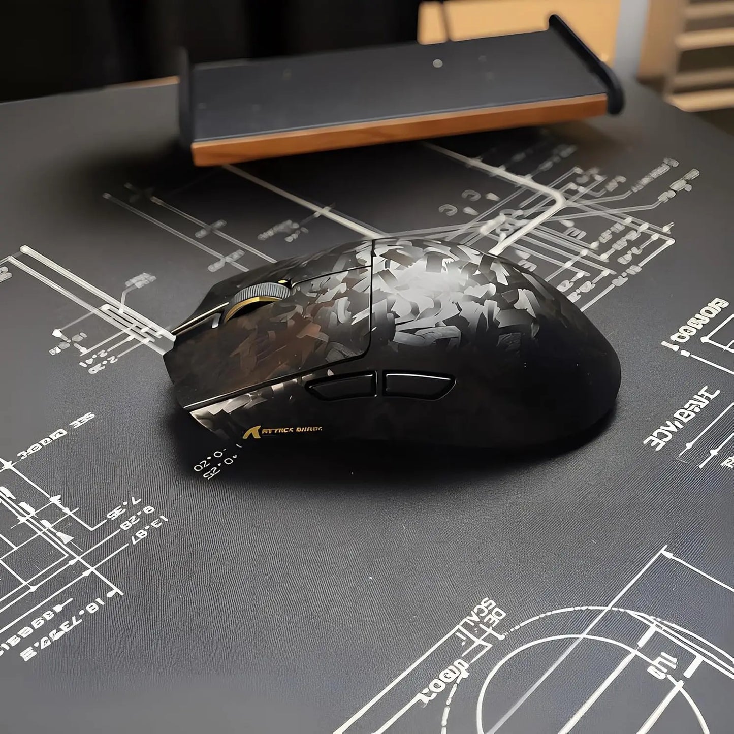 MAMBASNAKE X ATTACK SHARK X11ULTRA Tri‑Mode Wireless Gaming Mouse PAW3950MAX 42000 DPI Carbon Fiber 8000Hz 63g Ultralight For PC