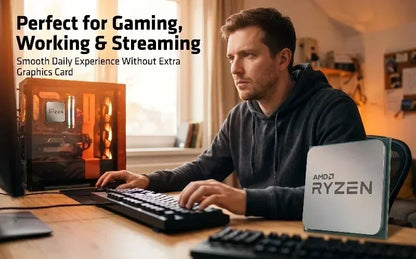 AMD Gaming CPU Ryzen 3 3200G R3 3200G 3.6GHz Quad-Core 4-Thread 65W AM4 with Radeon Vega 8 Graphics