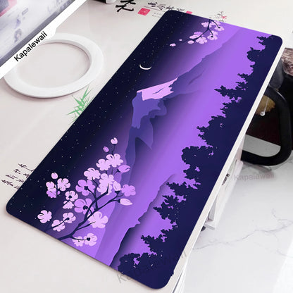 Big Gaming Mouse Pad XXL Office Gaming Mats Sakura Mousepad Rubber Keyboard Pads Gaming Setup Accessories Mouse Mat 900x400mm