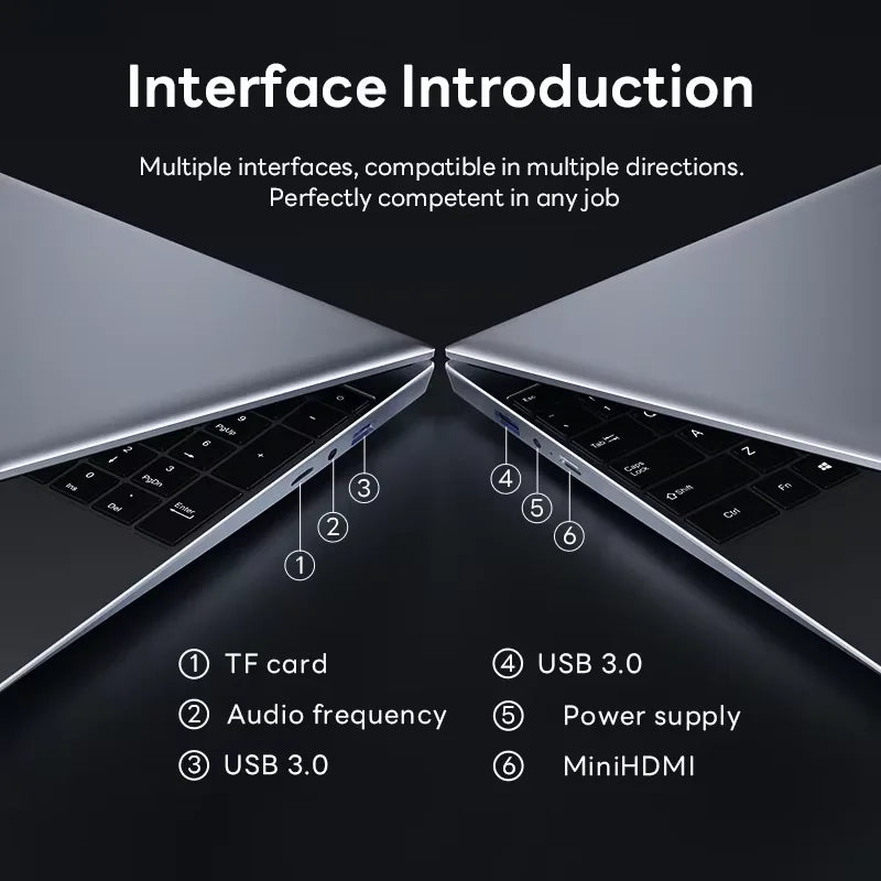 Portable Intel Core I9 10980HK 14.1' Notebook Laptop Computer PC 16GB DDR4 1TB 2TB SSD Windows 11 4K Office Gaming PC Computer