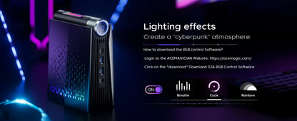 ACEMAGIC Mini PC AMD Ryzen 7 H225 Gaming PC 32GB LPDDR5 1TB SSD Windows 11 Pro Triple 4K Display Small Desktop Computer WiFi 6