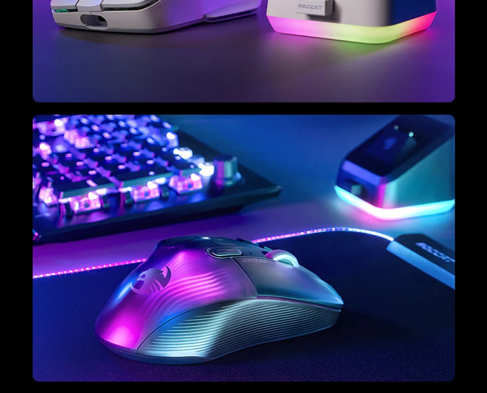 ROCCAT KONE XP/air wired/wireless Gaming Mouse 16.8millions 3D RGB Gamer Mice, 19000 DPI