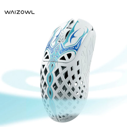 Waizowl TRIAINA Wireless Gaming Mouse Paw3950 Lightweight Ergonomic E-sports Mice Fast Charging Long Battery Life Customized PC