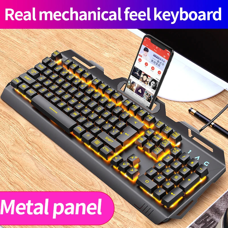 3 In1 RGB Gamer Keyboard Gaming Keyboard and Mouse Headphone Gamer Kit Backlit USB Wired Computer KeyboardFor Pc Laptop Teclado