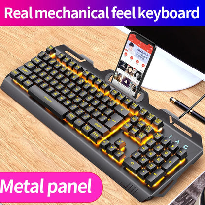 3 In1 RGB Gamer Keyboard Gaming Keyboard and Mouse Headphone Gamer Kit Backlit USB Wired Computer KeyboardFor Pc Laptop Teclado