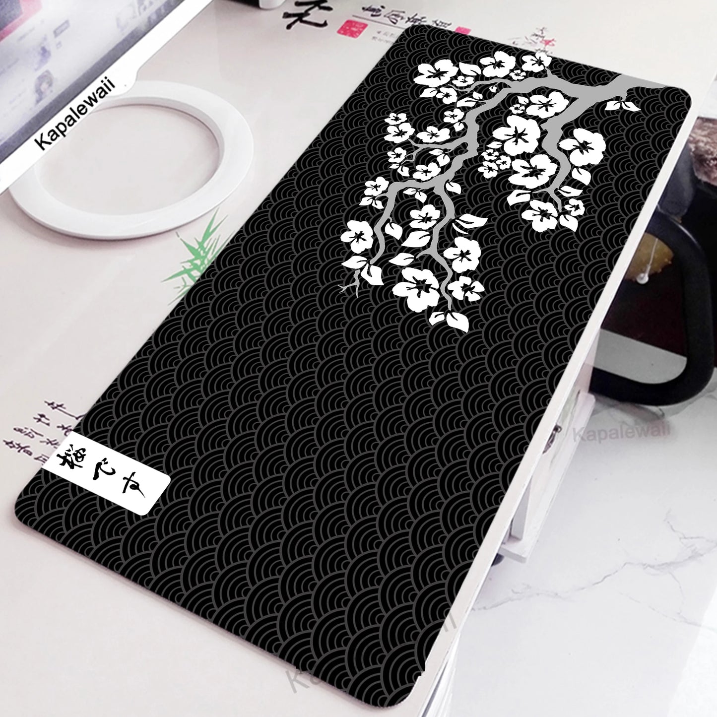 Big Gaming Mouse Pad XXL Office Gaming Mats Sakura Mousepad Rubber Keyboard Pads Gaming Setup Accessories Mouse Mat 900x400mm
