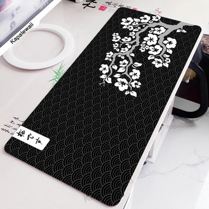 Big Gaming Mouse Pad XXL Office Gaming Mats Sakura Mousepad Rubber Keyboard Pads Gaming Setup Accessories Mouse Mat 900x400mm