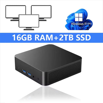 Mini PC Intel Core i9 10980HK N150 Computer Gaming PC 16GB 32GB RAM 1TB M.2 SSD Windows 11 Pro WiFi 6 BT5.2 UHD Gamer Desktop PC