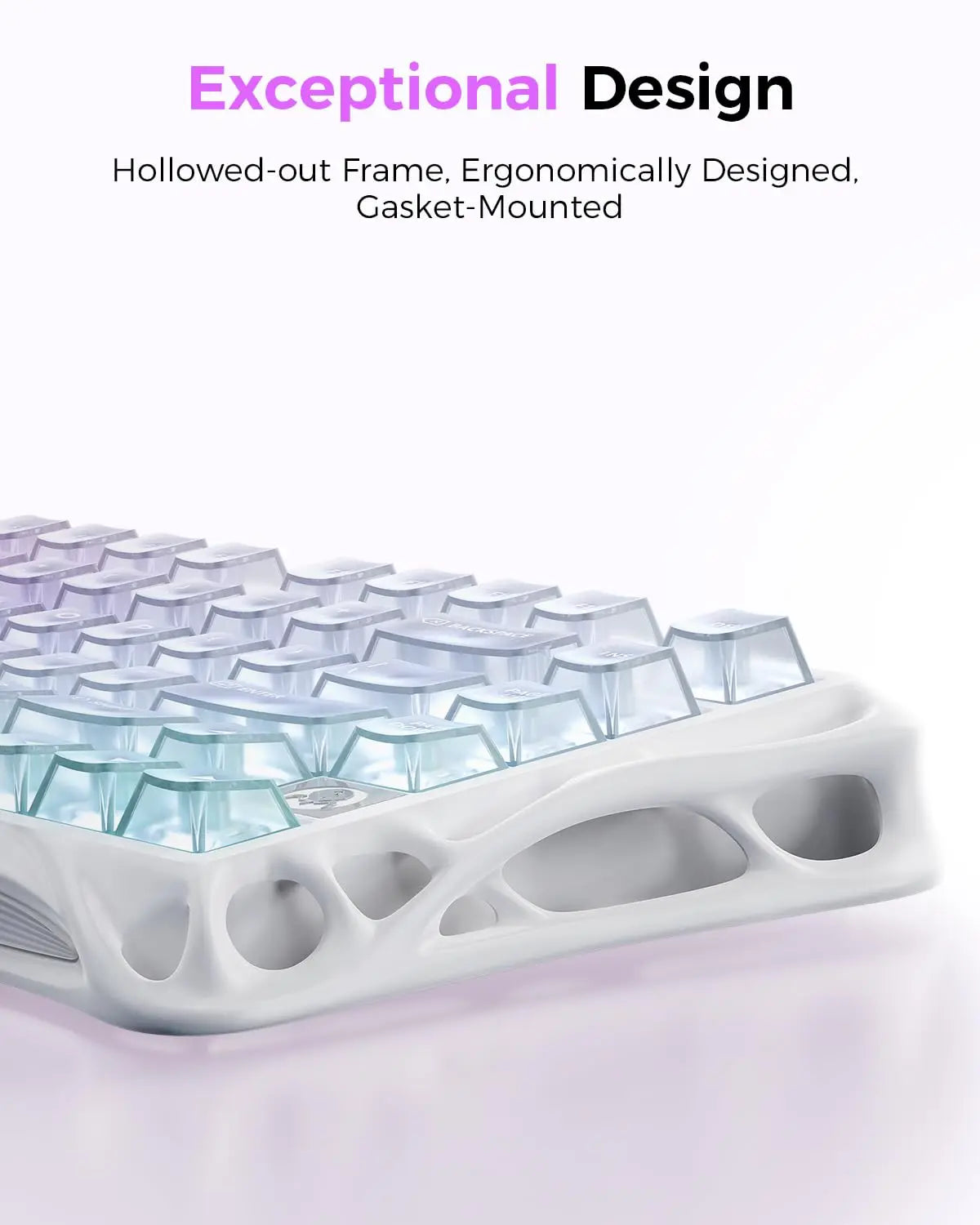 GravaStar Mercury K1 Lite 75% Gaming Keyboard 2.4GHz/BT/Wired Tri-Mode Wireless Mechanical Keyboard Gasket Hot Swappable