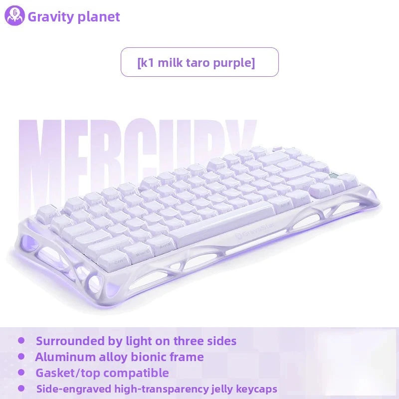 GravaStar K1 Lite E-sports Mechanical keyboard Hot-swap Tri-mode Gasket Gaming keyboard Long Batter Life For PC Gamer Gifts