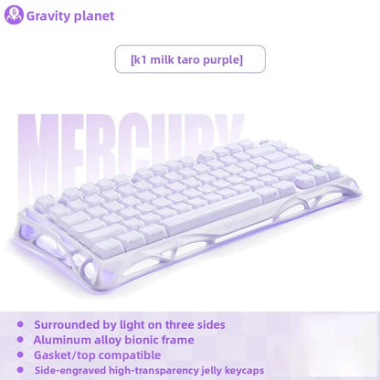 GravaStar K1 Lite E-sports Mechanical keyboard Hot-swap Tri-mode Gasket Gaming keyboard Long Batter Life For PC Gamer Gifts