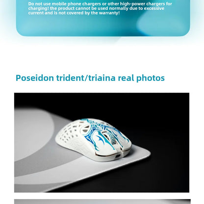 Waizowl TRIAINA Wireless Gaming Mouse Paw3950 Lightweight Ergonomic E-sports Mice Fast Charging Long Battery Life Customized PC