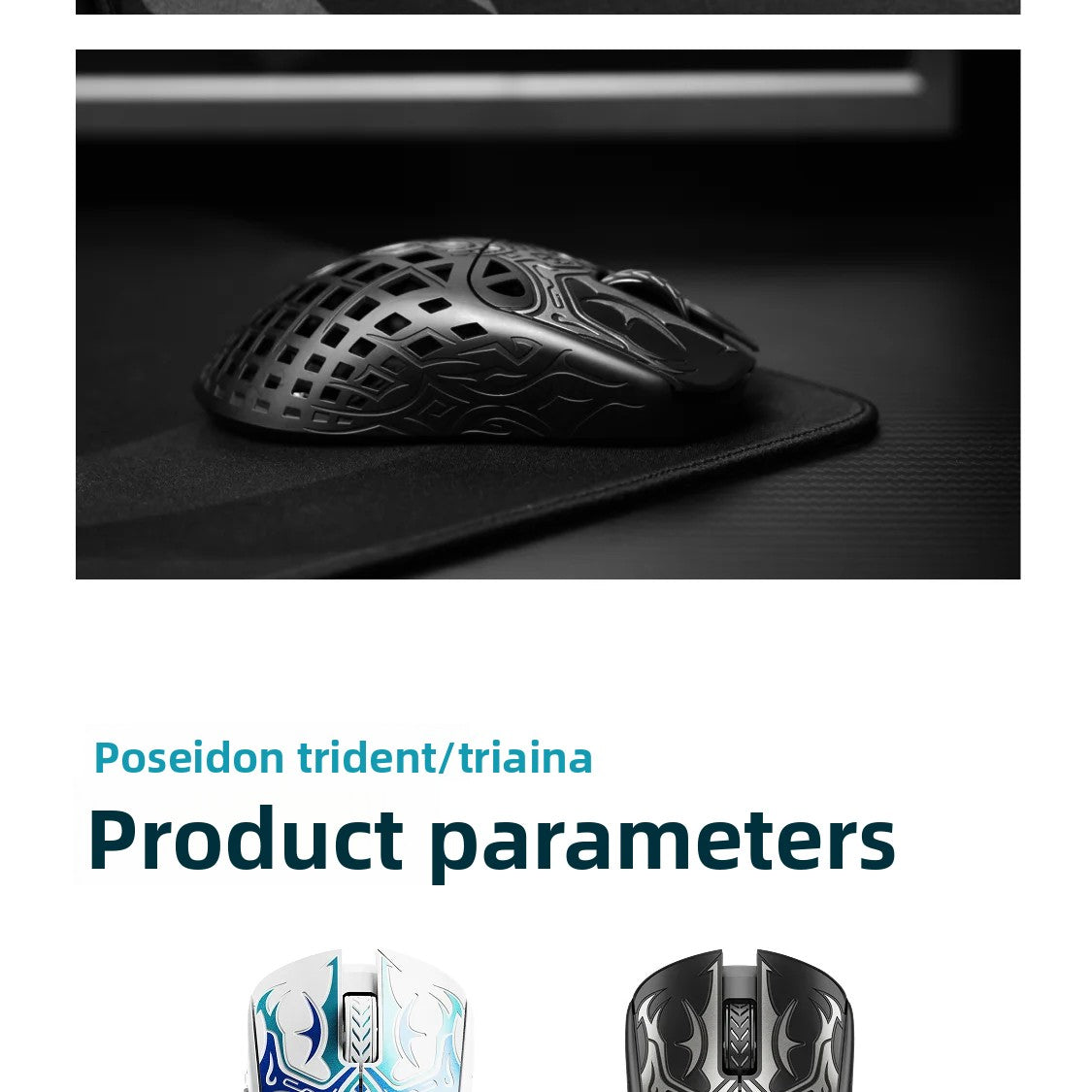 Waizowl TRIAINA Wireless Gaming Mouse Paw3950 Lightweight Ergonomic E-sports Mice Fast Charging Long Battery Life Customized PC