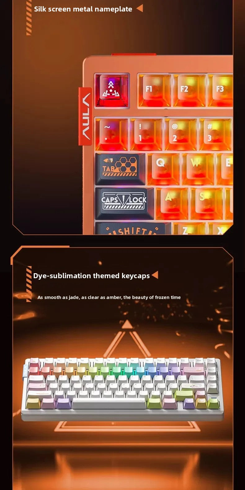 AULA AG75 Magnetic Axis Mechanical Keyboard Low Latency Gaming Keyboard All-aluminum Alloy 75% Layout Gaming Keyboard PC Gift