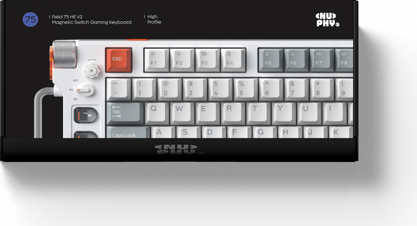 NuPhy Field75 HE V2 Magnetic Switch Gaming Keyboard Magnetic Jade Switch RGB Hot-Swap Mechanical Keyboard Gaming Hot Swappable